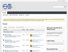 Tablet Screenshot of forum.reddrumtackle.com